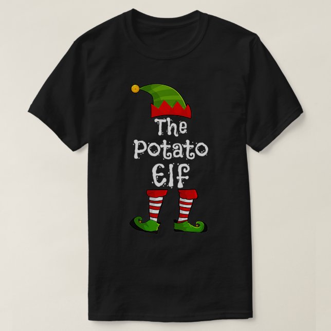The Potato Elf Matching Family Group Christmas Par T-Shirt (Design Front)