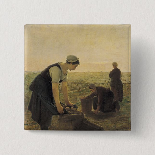 The Potato Harvest 15 Cm Square Badge (Front)