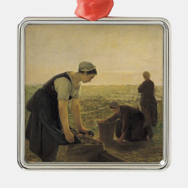 The Potato Harvest Metal Tree Decoration (Front)