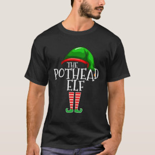 The Pothead Elf Family Matching Group Christmas Gi T-Shirt