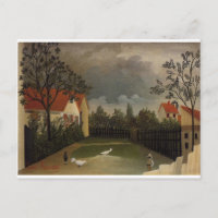 The Poultry Yard by Henri Rousseau