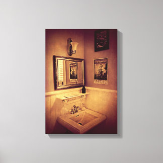 The Powder Room - poster Canvas Print
