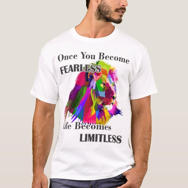 The Power of a Fearless Lion T-shirt (Front)