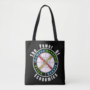 The power of economics  tote bag