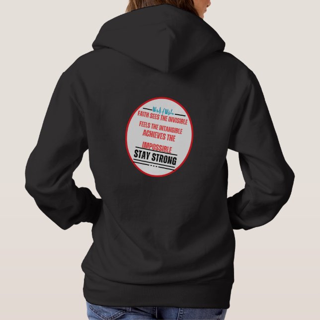 The Power of Faith Christian  Hoodie (Back)