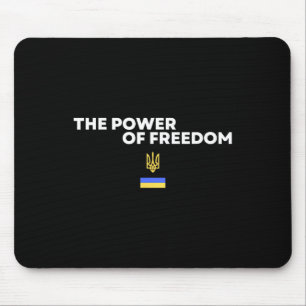 The Power Of Freedom Trident Ukrainian Flag Symbol Mouse Mat