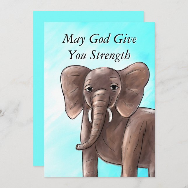 The Power of His Love Sympathy Card  (Front/Back)