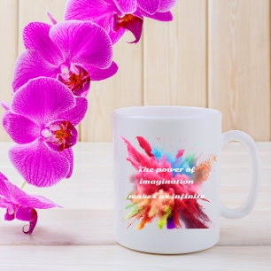 The power of imagination makes us infinite quote coffee mug