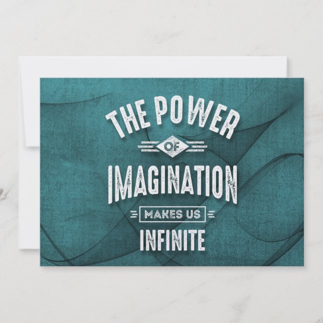 The Power Of Imagination - Motivational Quotes. (Front)