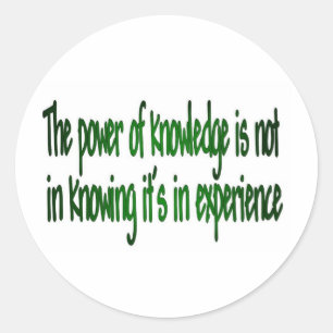 The Power of Knowledge Classic Round Sticker