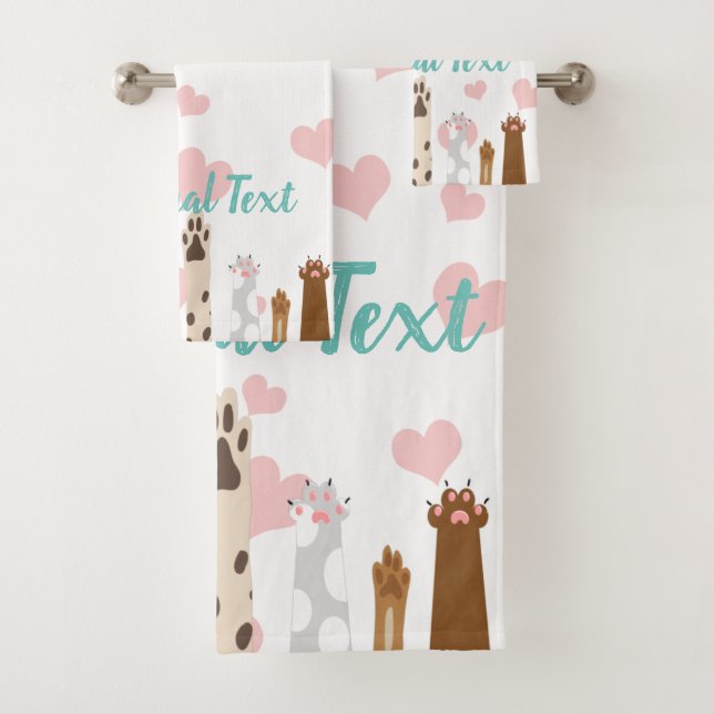 The Power of Paws  Bath Towel Set (Insitu)