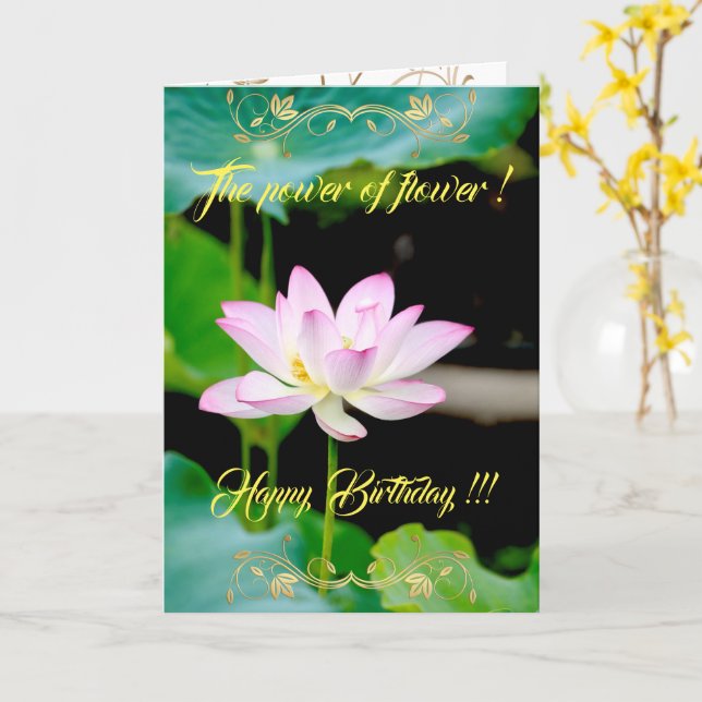 The Power of the Flower Card (Yellow Flower)