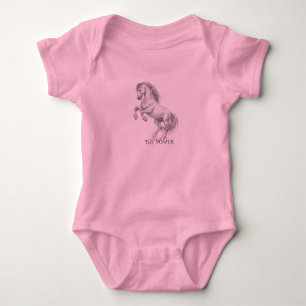 The Power of the Stallion Majestic Horse Graphic Baby Bodysuit