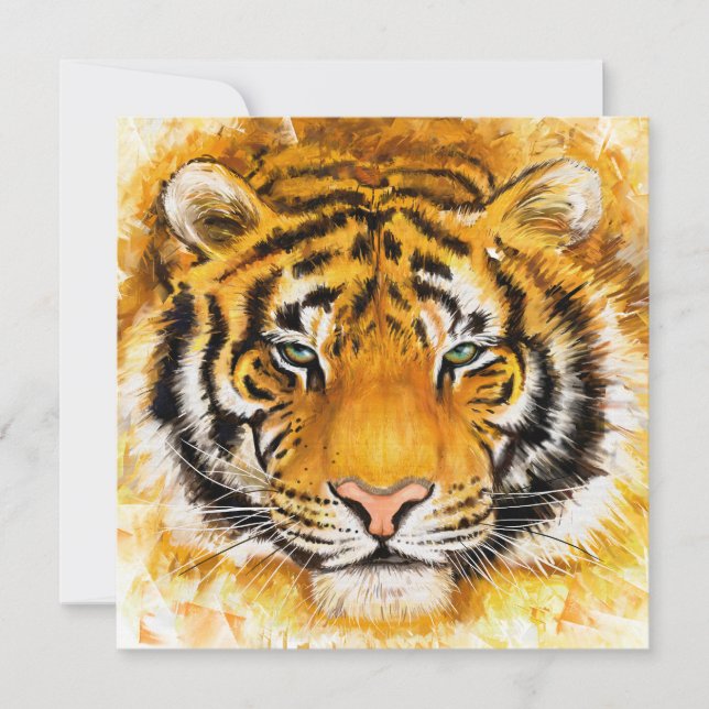 The Power of the TIGER  Invitation (Front)