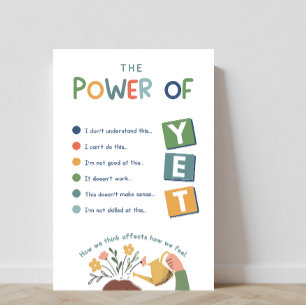 The Power of YET Classroom Poster