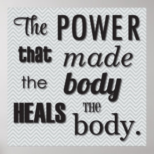 The Power That Made The Body Chiropractic Poster