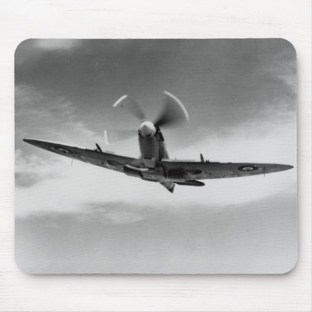 'The Power & The Glory' - Supermarine Spitfire WW2 Mouse Mat (Front)