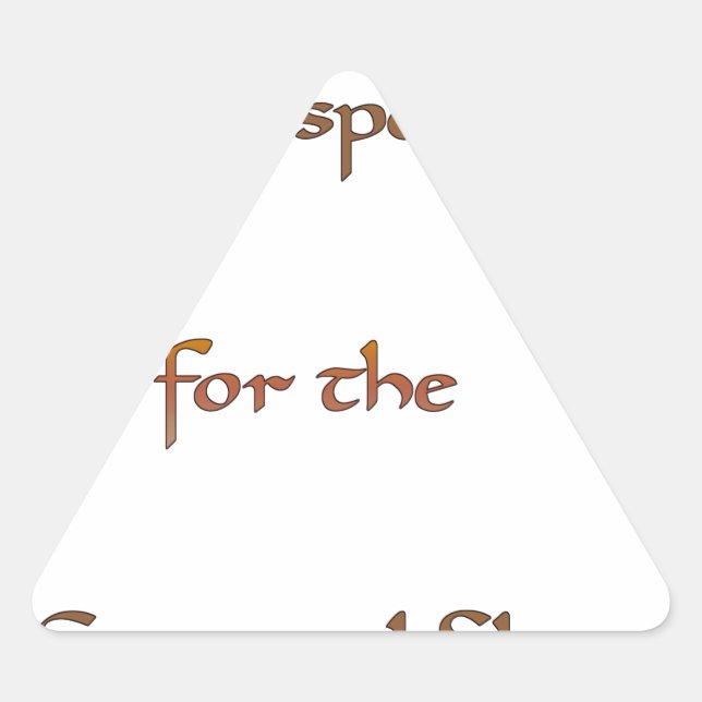 The Power Within: Energy Matters Triangle Sticker (Front)