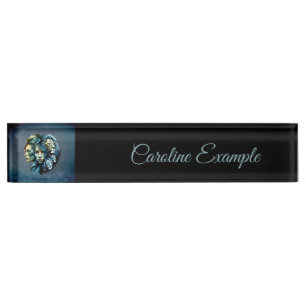 The Powerful Presence of Lions Nameplate