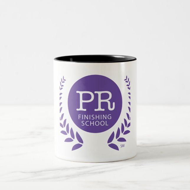 The PR Finishing School Two-Tone Coffee Mug (Center)