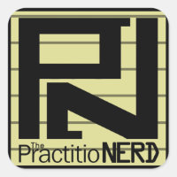 The PractitioNERD "Original" Sticker (3" x 3")