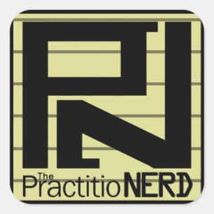 The PractitioNERD "Original" Sticker (3" x 3")