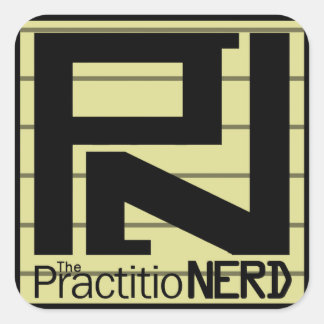 The PractitioNERD "Original" Sticker (3" x 3")