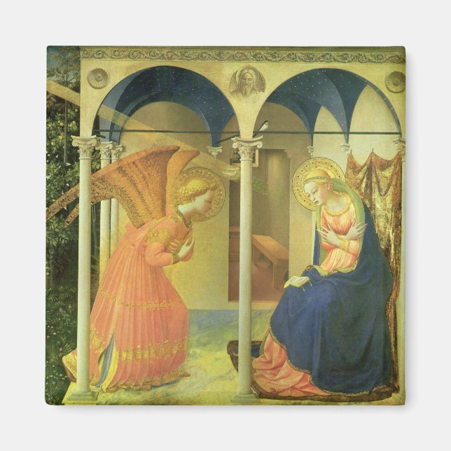 The Prado Annunciation by Fra Angelico Magnet (Front)