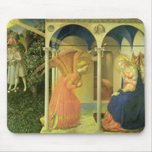 The Prado Annunciation by Fra Angelico Mouse Mat