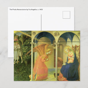 The Prado Annunciation by Fra Angelico Postcard
