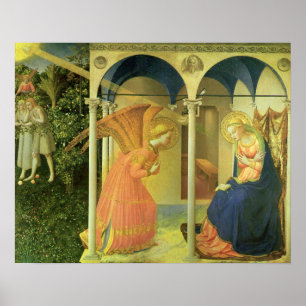 The Prado Annunciation by Fra Angelico Poster