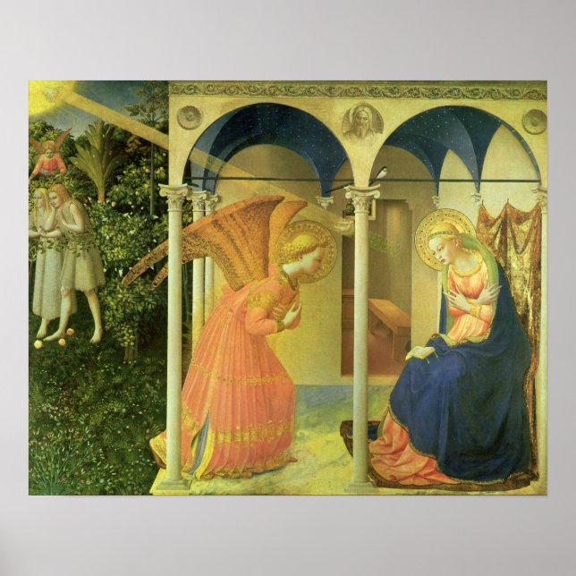 The Prado Annunciation by Fra Angelico Poster (Front)