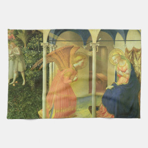 The Prado Annunciation by Fra Angelico Tea Towel