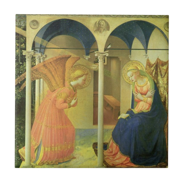 The Prado Annunciation by Fra Angelico Tile (Front)