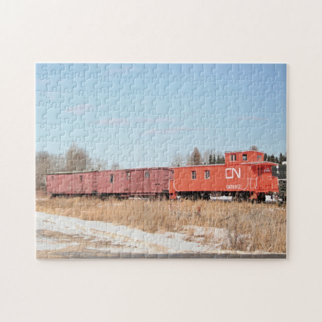 The Prairies Canada CN Rail Train Railroad Jigsaw Puzzle (Horizontal)