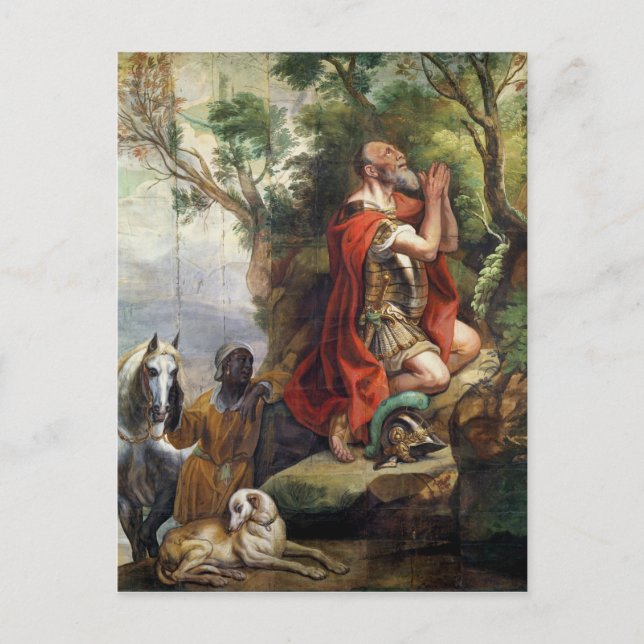 The Prayer of Gideon, cartoon for a tapestry Postcard (Front)