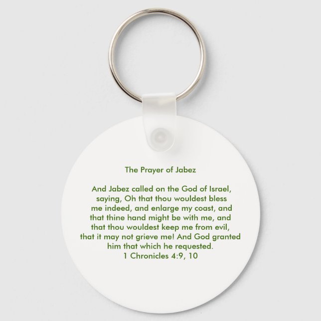 The Prayer of Jabez Key Ring (Front)