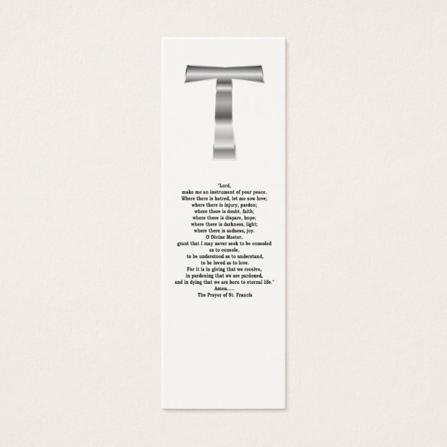 The Prayer of St. Francis - Bookmark (Front)