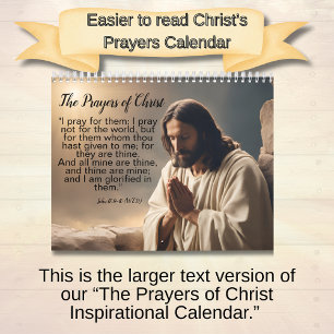 The Prayers of Christ - Larger Print Edition Calendar