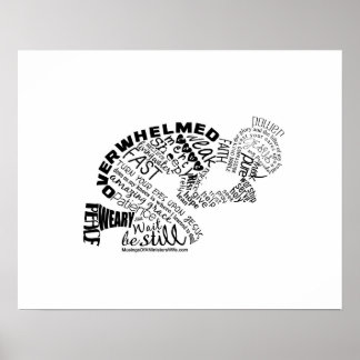 The Praying Woman in Black 20x16 Poster