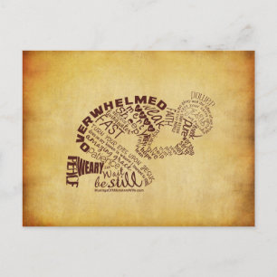 The Praying Woman Postcard (Vintage)