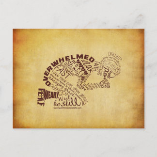 The Praying Woman Postcard (Vintage)