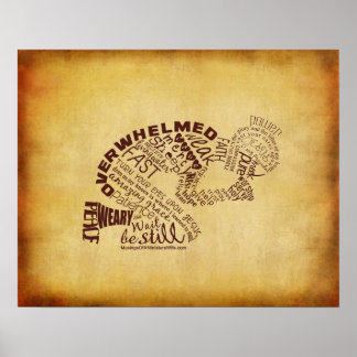 "The Praying Woman" Vintage 20x16 Poster