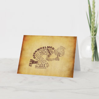 The Praying Woman (Vintage) 7x5 Greeting Card