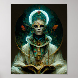 The Preacher Fantasy Sci-Fi Art Poster