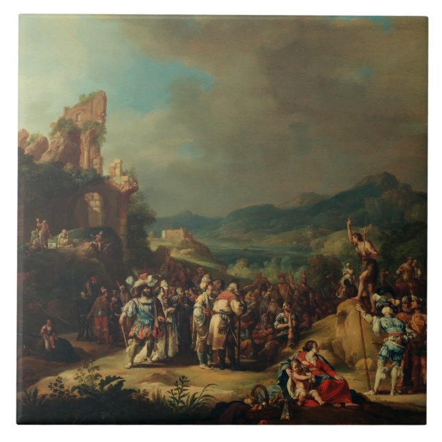 The Preaching of John the Baptist by Bartholomeus Tile (Front)