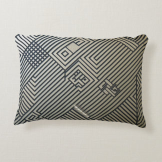 The Precision of Shapes: Geometric Abstraction Decorative Cushion