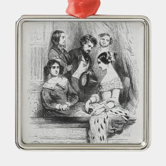 The Premiers Gentilhommes theatre box Metal Tree Decoration (Front)