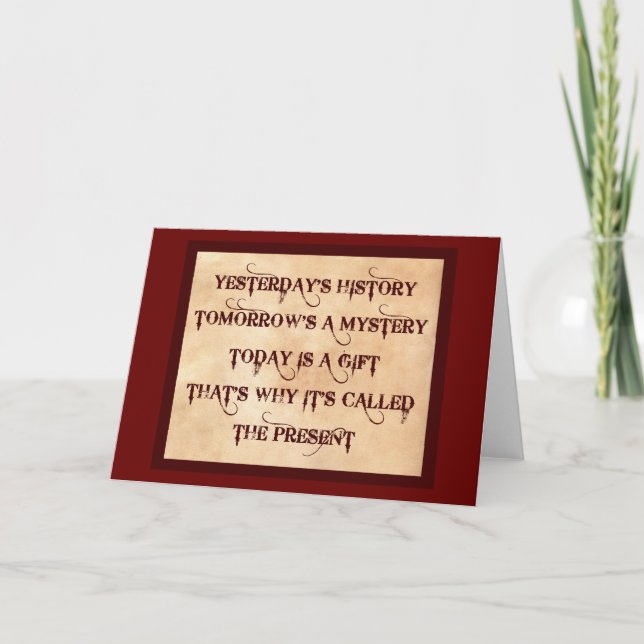 The Present Card (Front)