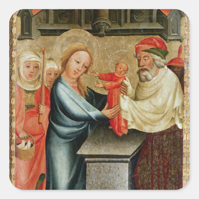 The Presentation of Christ in the Temple Square Sticker (Front)